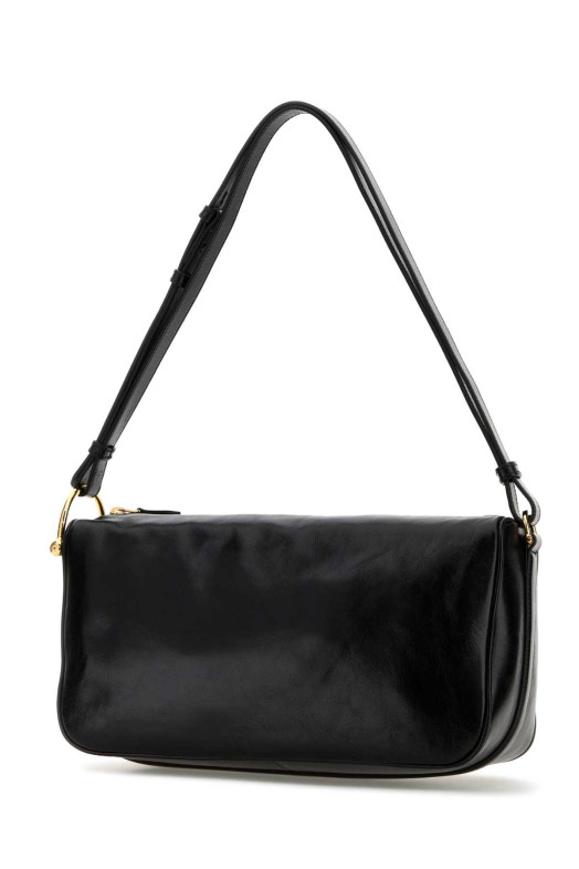 Black leather shoulder bag Black GUCCI (860787AAF1G)