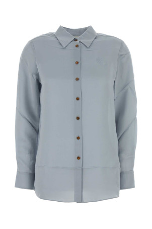 Light blue crepe Luna shirt ZIMMERMANN (8920TS261)