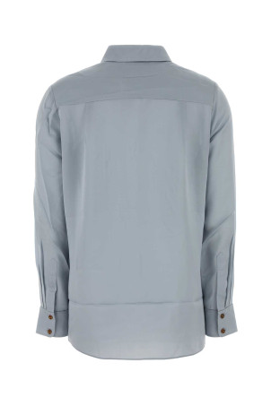 Light blue crepe Luna shirt ZIMMERMANN (8920TS261)