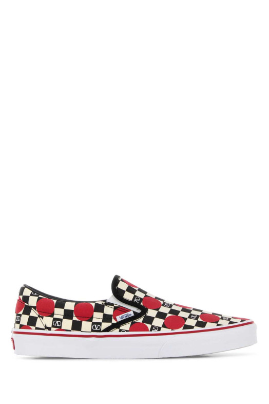 Слипоны Valentino Garavani x Vans Classic Slip-On с принтом на холсте VALENTINO GARAVANI (8Y2S0M96WHX)