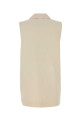 Ivory viscose blend vest CO (9025DCVLS26)