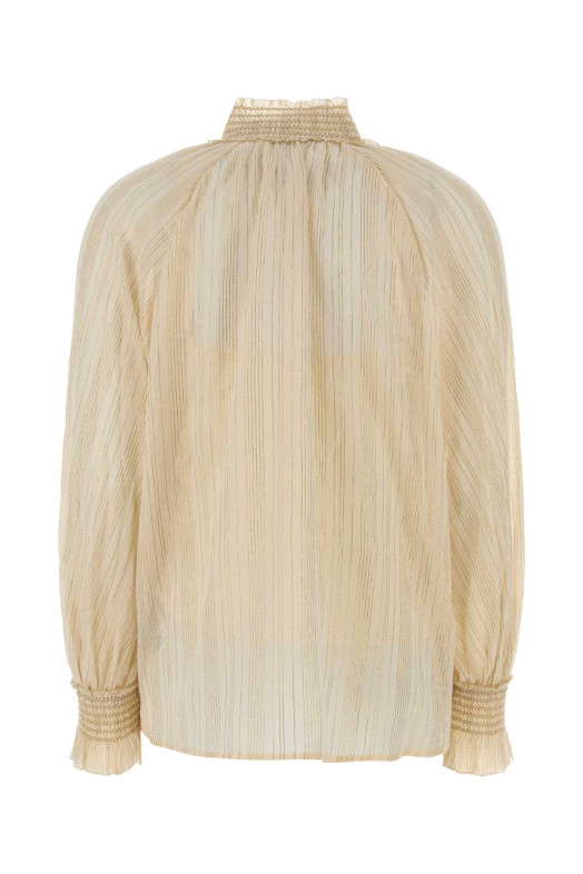 Cream cotton blend Aster shirt ZIMMERMANN (9074TSS261)
