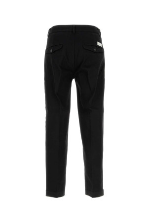 Black stretch cotton blend pant NINE IN THE MORNING (9SS25TI76)