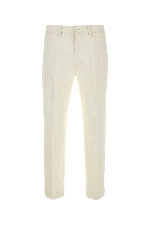 White cotton Tim pant Lactic NINE IN THE MORNING (9SS25TI77H48)