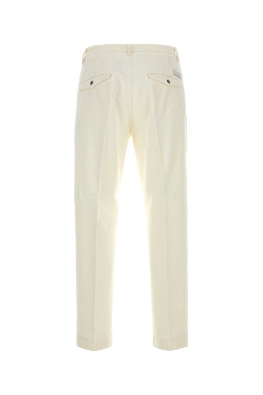 White cotton Tim pant Lactic NINE IN THE MORNING (9SS25TI77H48)