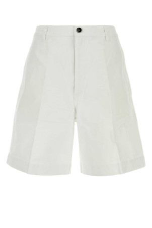White cotton Otto bermuda shorts White NINE IN THE MORNING (9SS26TT26)