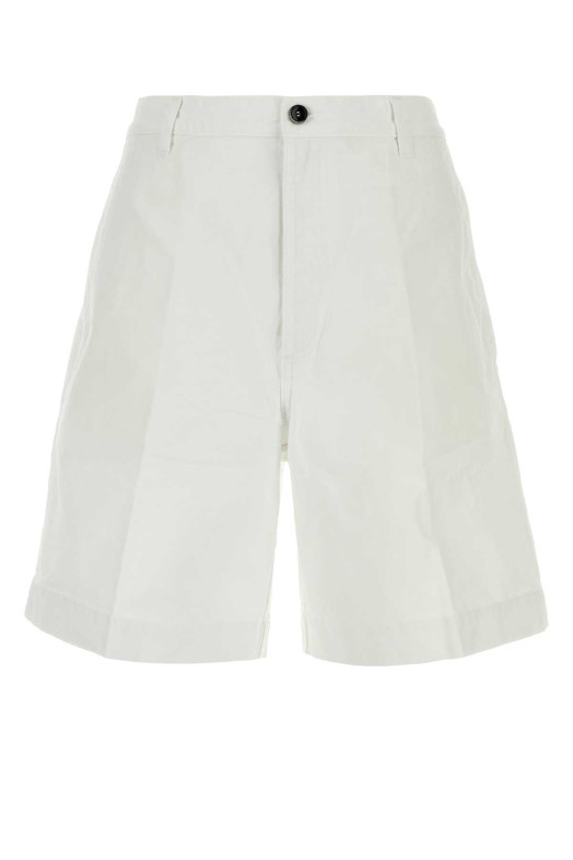 White cotton Otto bermuda shorts White NINE IN THE MORNING (9SS26TT26)
