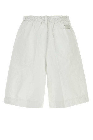 White cotton Otto bermuda shorts White NINE IN THE MORNING (9SS26TT26)