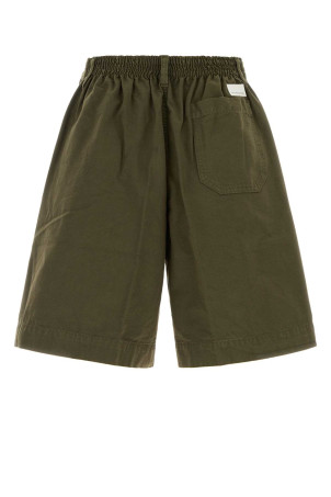 Olive green cotton Otto bermuda shorts Green NINE IN THE MORNING (9SS26TT26)