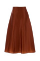 Шёлковая юбка кирпичного цвета ALBERTA FERRETTI (A01071619)