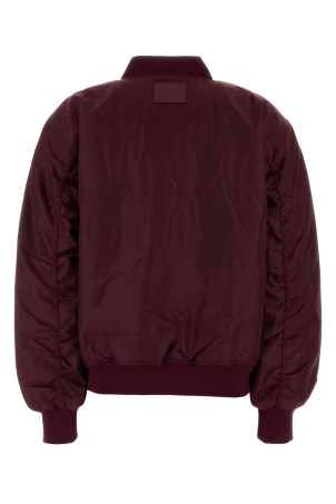 Tyrian purple polyester Leon bomber jacket ANINE BING (A0110490)