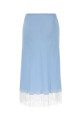 Light-blue satin skirt MOSCHINO (A01250545)