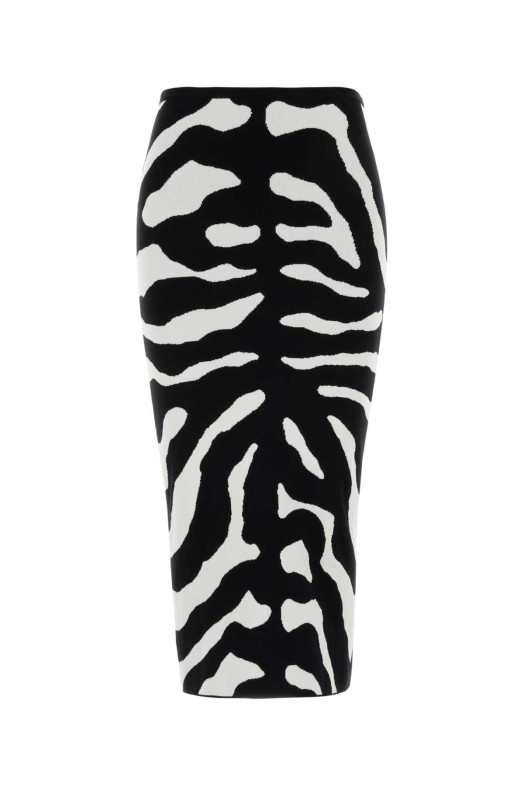 Embroidered viscose blend skirt MOSCHINO (A01815506)