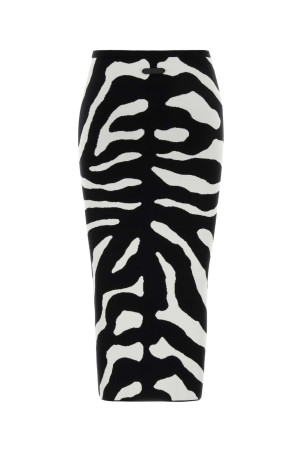 Embroidered viscose blend skirt MOSCHINO (A01815506)