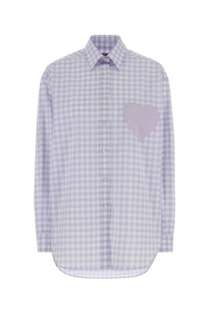 Embroidered poplin oversize shirt MOSCHINO (A02050536)