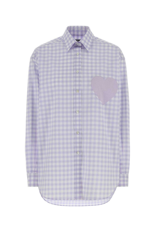 Embroidered poplin oversize shirt MOSCHINO (A02050536)