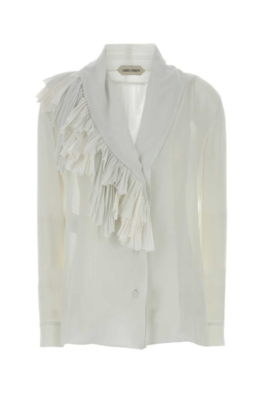 White crepe shirt ALBERTA FERRETTI (A02055116)