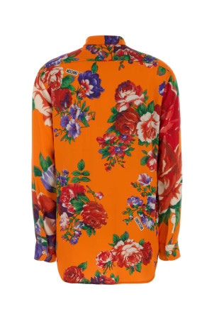 Printed satin shirt MOSCHINO (A02150563)