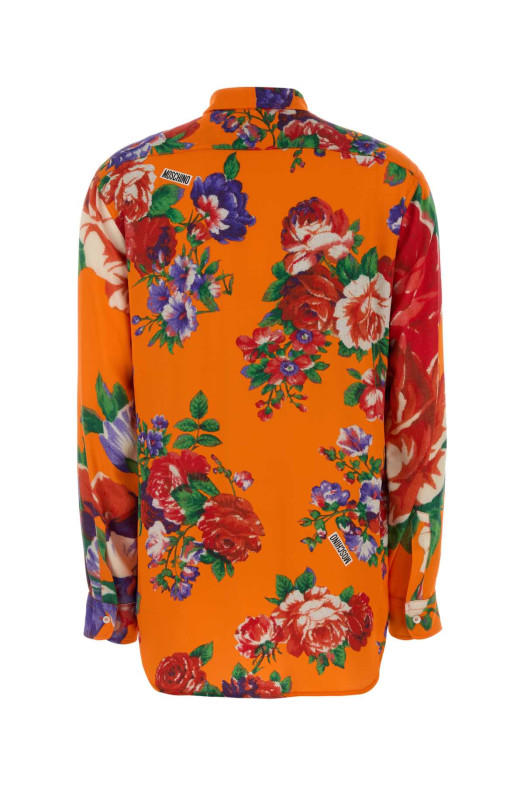 Printed satin shirt MOSCHINO (A02150563)