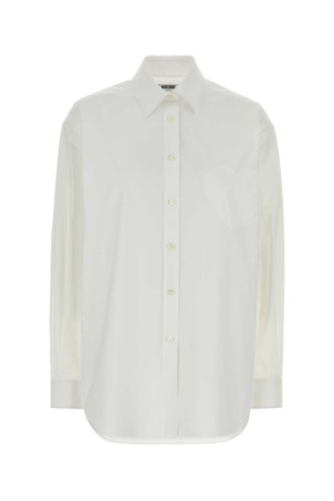 White stretch poplin shirt MOSCHINO (A02240531)