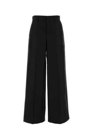 Black wool blend wide-leg pant Black ALBERTA FERRETTI (A03126636)