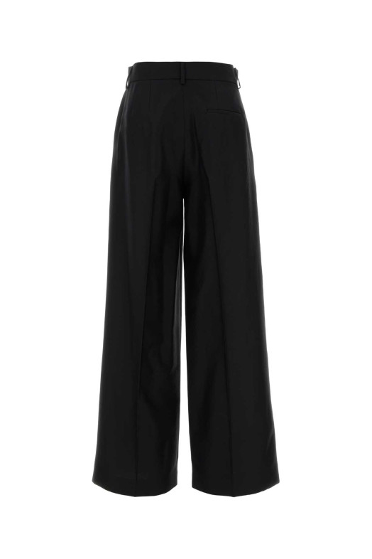 Black wool blend wide-leg pant Black ALBERTA FERRETTI (A03126636)