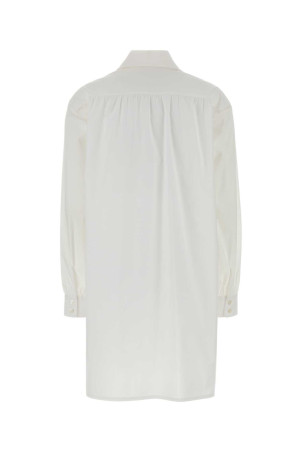 White stretch poplin shirt dress MOSCHINO (A04020531)