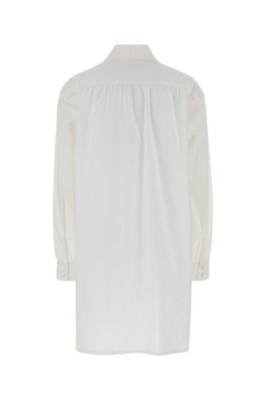 White stretch poplin shirt dress MOSCHINO (A04020531)