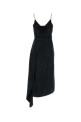 Черное атласное платье MOSCHINO (A04190545)