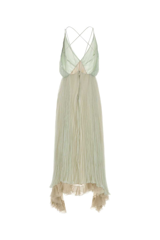 Pastel green chiffon dress ALBERTA FERRETTI (A04300115)