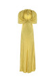 Длинное платье из желтого атласа ALBERTA FERRETTI (A04301627)