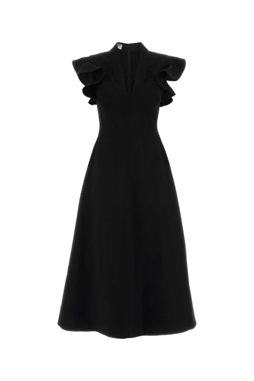 Черное трикотажное платье MOSCHINO (A04415524)
