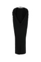 Чорна довга сукня з еластичного крепу, чорна, ALBERTA FERRETTI (A04445134)