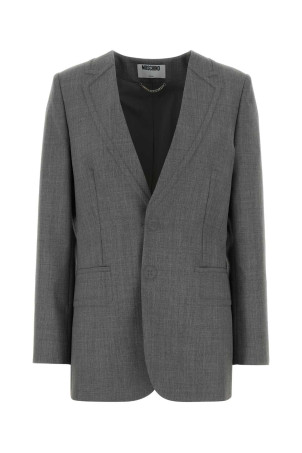 Grey wool blazer MOSCHINO (A05100522)