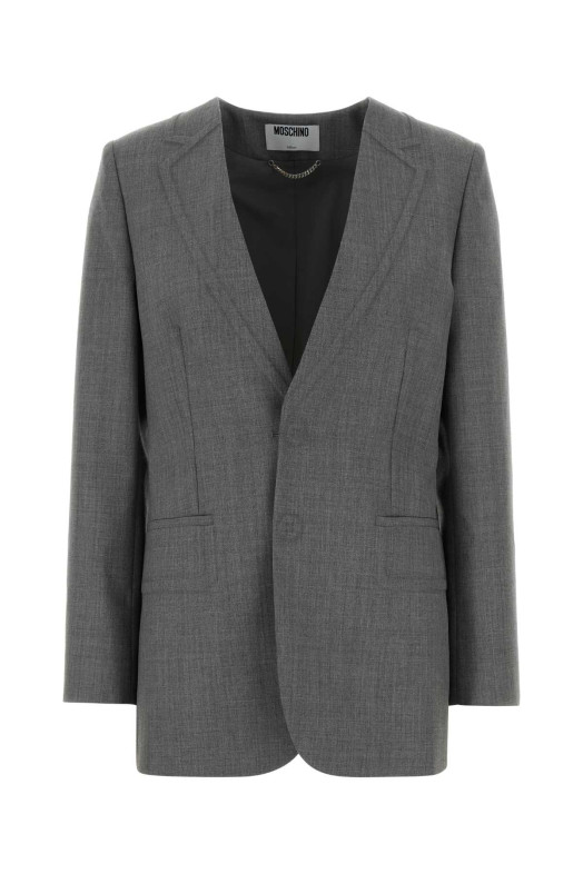 Grey wool blazer MOSCHINO (A05100522)