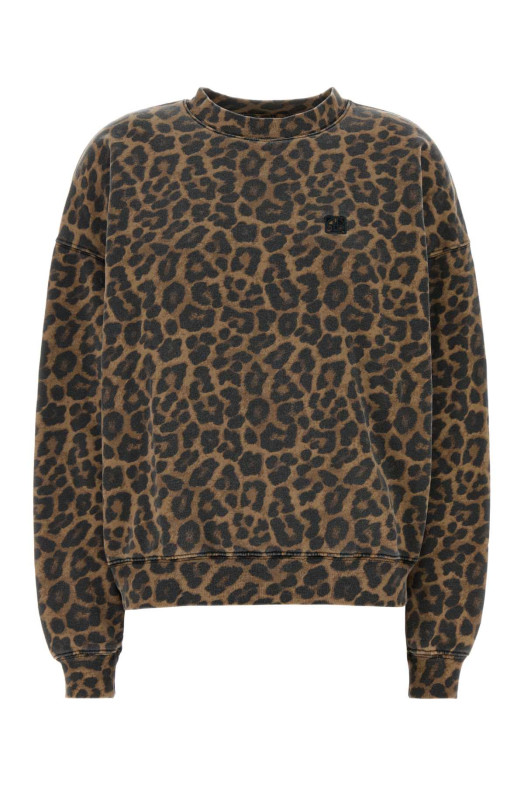 Printed cotton oversize Miles sweatshirt ANINE BING (A0811155)