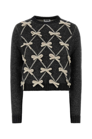 Charcoal wool blend sweater MOSCHINO (A09085503)