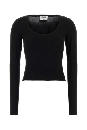 Black viscose blend sweater MOSCHINO (A09395506)