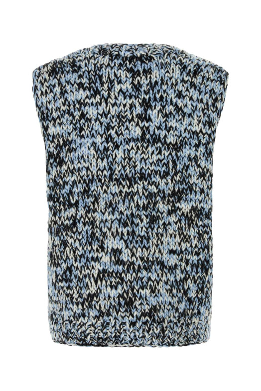 Multicolor wool oversize vest GANNI (A1070119)