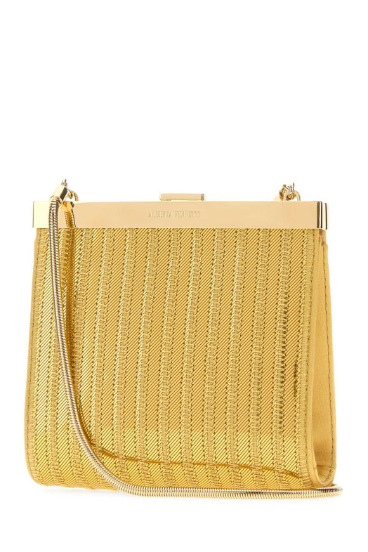 Золотиста тканинна сумочка ALBERTA FERRETTI (A2615284048215)