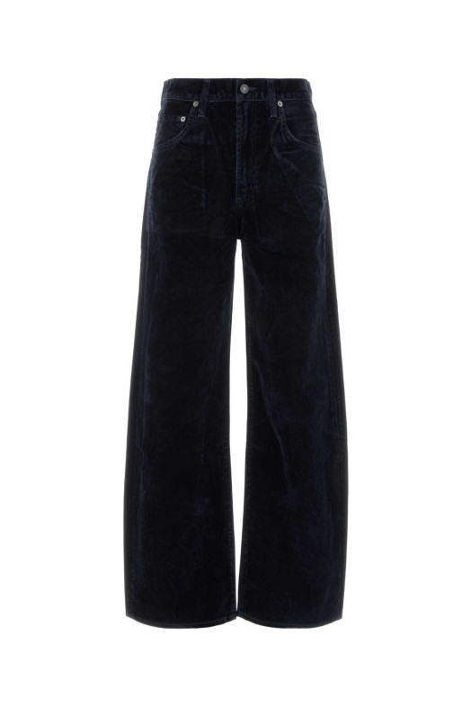 Dark blue velvet Low Curve jeans AGOLDE (A2881884)