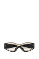 Black acetate sunglasses Gray ALAIA (AA0093S004)