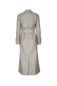 WOMEN LONG RAGLAN TRENCH LIGHT PRESSED WOOL HARRIS WHARF LONDON (AA1180MLX)