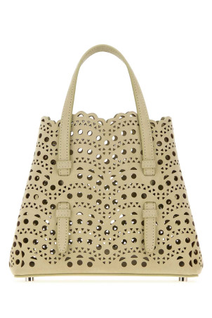 Sage green nubuck Mina 20 handbag ALAIA (AA1S06720CA322)