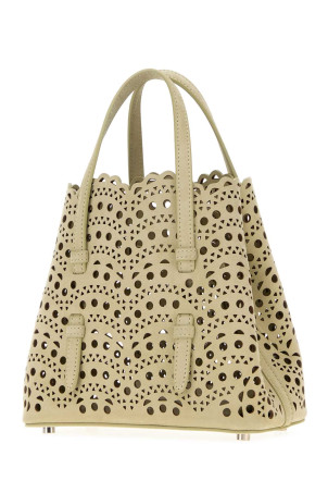 Sage green nubuck Mina 20 handbag ALAIA (AA1S06720CA322)