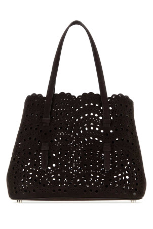 Dark brown suede Mina 25 handbag ALAIA (AA1S06725CA322)