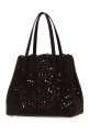 Dark brown suede Mina 25 handbag ALAIA (AA1S06725CA322)