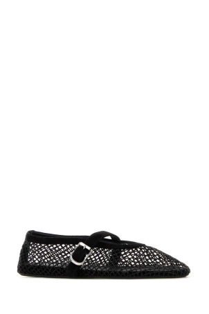 Black mesh ballerinas Black ALAIA (AA3A029A023)