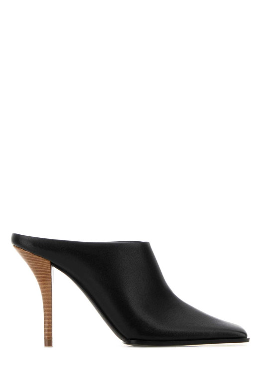 Black leather mules Black ALAIA (AA3M2015I106)