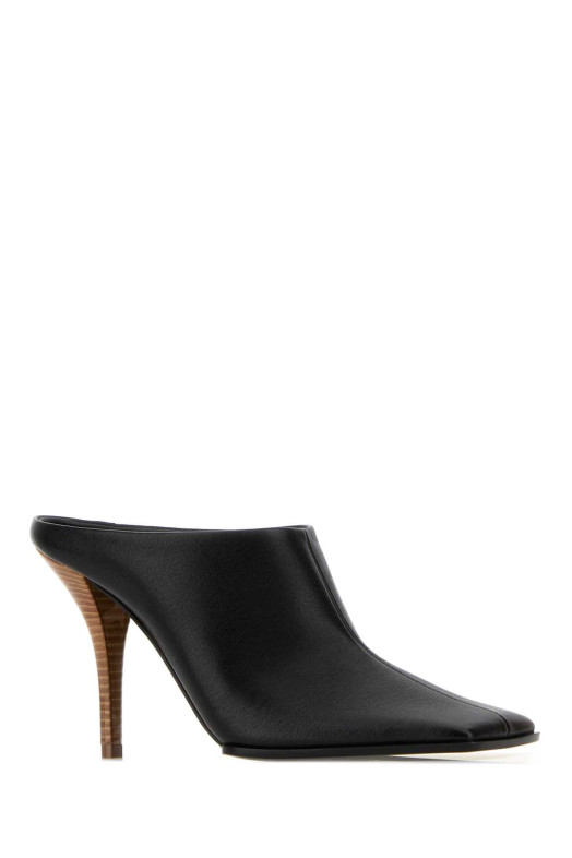 Black leather mules Black ALAIA (AA3M2015I106)